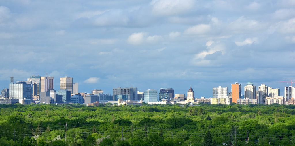 Frontier Manitoba Courier - Winnipeg Skyline